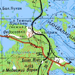 Белое море (карты масштабов 1:200 000 - 1:100 000)