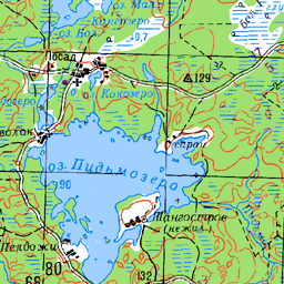 Пидьмозеро на карте