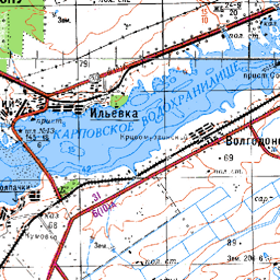 Карповское Водохранилище на карте