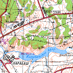 Карта карабашского городского округа