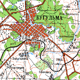 Погода в бугульме карта