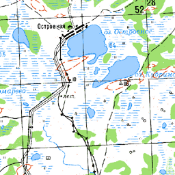 Островное озеро карта