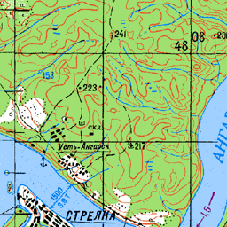 Карта поселок стрелка красноярский край