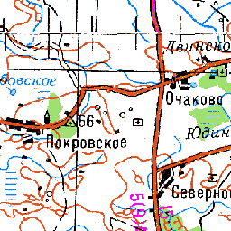 Очаково на карте