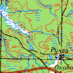 Ручей на карте