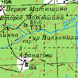 Карта максатихинского района с деревнями