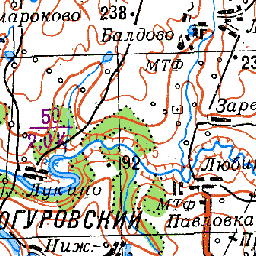 Карта урочищ тульской области