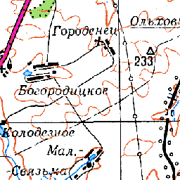 Карта урочищ тульской области