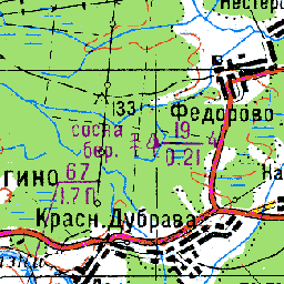 Красная Дубрава на карте