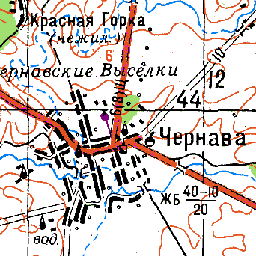 Красная Горка на карте Рязанской области и России