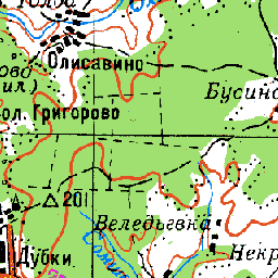 Карта кольчугинского района