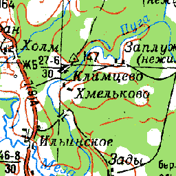 Холм на карте