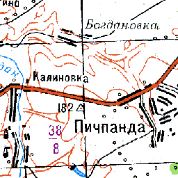 Пичпанда зубово поляна карта