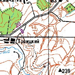 Троицкий на карте