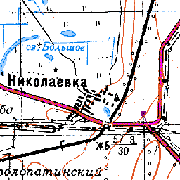 Николаевка на карте