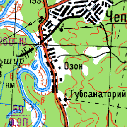 Озон на карте