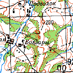 Карта урочищ пермского края