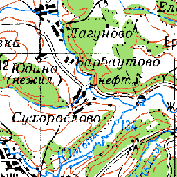 Карта урочищ пермского края