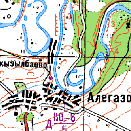 Алегазово на карте