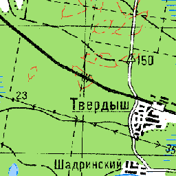 Подробное урочище на карте