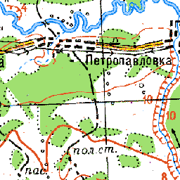 Петропавловка на карте Тюменской области и России