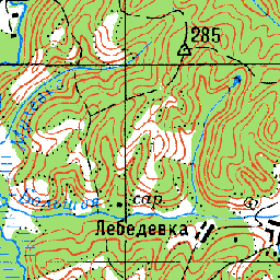 Лебедевка на карте
