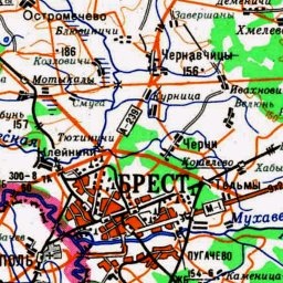 Брест на карте