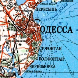 Одесса на карте Одесса на карте