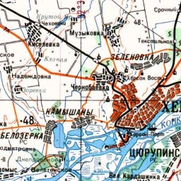 Херсон на карте