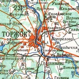 Торжок на карте