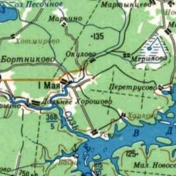 Корчева на карте