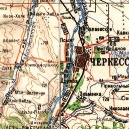 Черкесск на карте