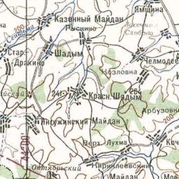 Пузырёво на карте